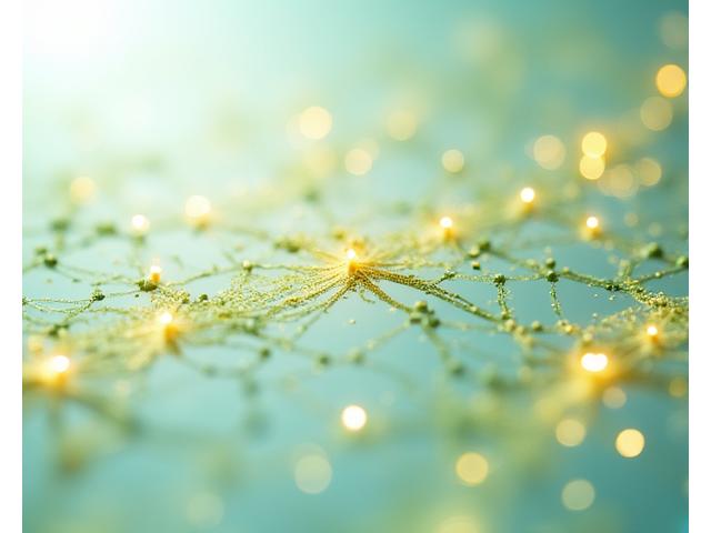 Mapa genético interactivo con diferentes categorías de variantes destacadas, con líneas y nodos interconectados.